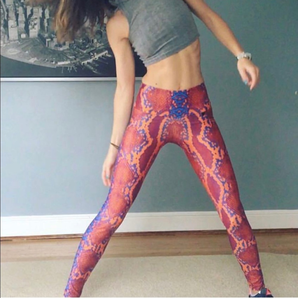 Fitmama Apparel snake python stripe Legging XS/S